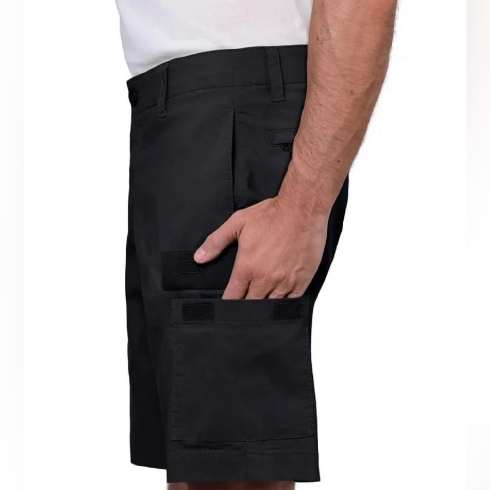 WEARFIRST Men’s Black Cargo Shorts - Picture 5 of 11